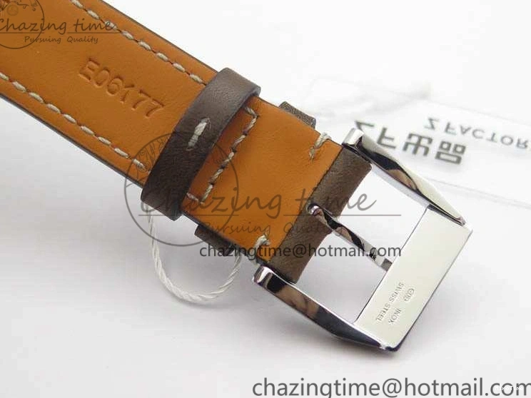 MIROTIME 0301 Pilot Chrono 20th ZF 1:1 Best Edition Black Dial On Brown Leather Strap A ZeroBulk 7236